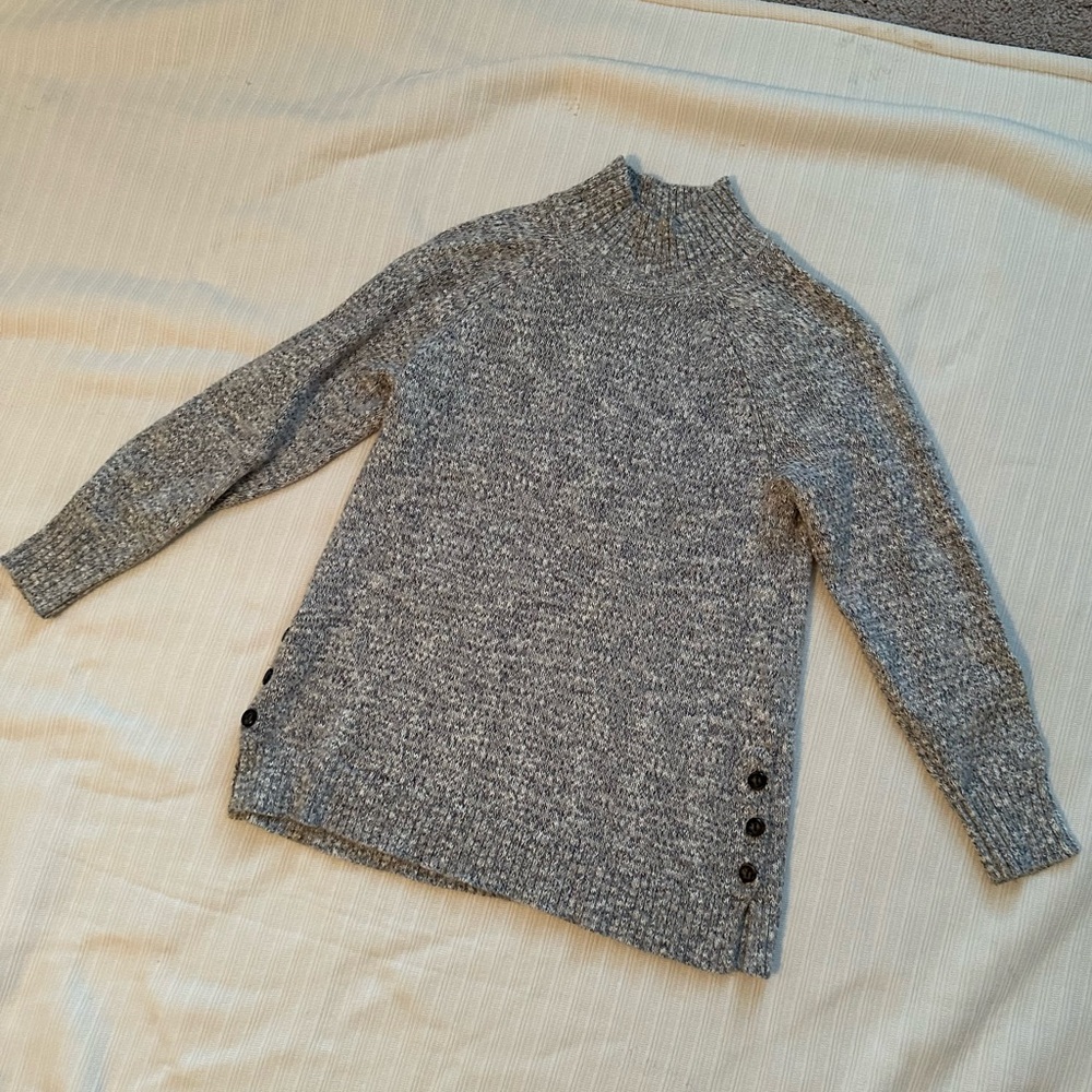 Gray Women's Mockneck Sweater